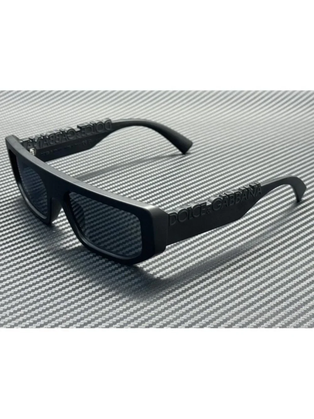 New Dolce & Gabbana Men Matte Black Sunglasses 56-16-145